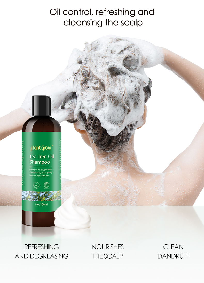 Tea Tree Oil Shampoo Deep Cleanser  Relief for Dandruff and  Dry Itchy Scalp(pic4)