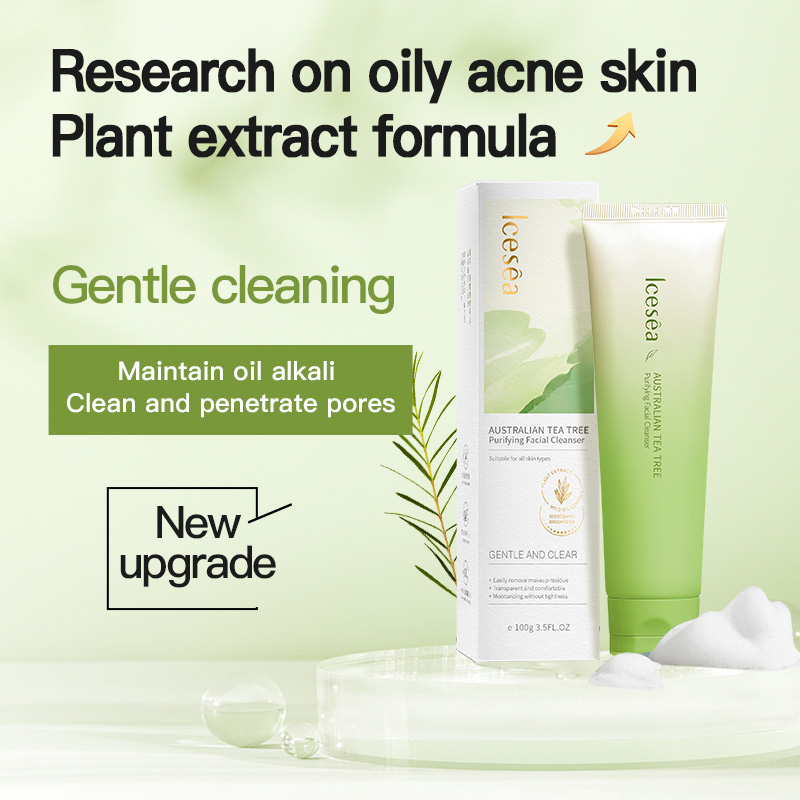 Australian Tea Tree Cleanser for Oily Skin, Facial Oil Control, Deep Cleansing for Men and Women