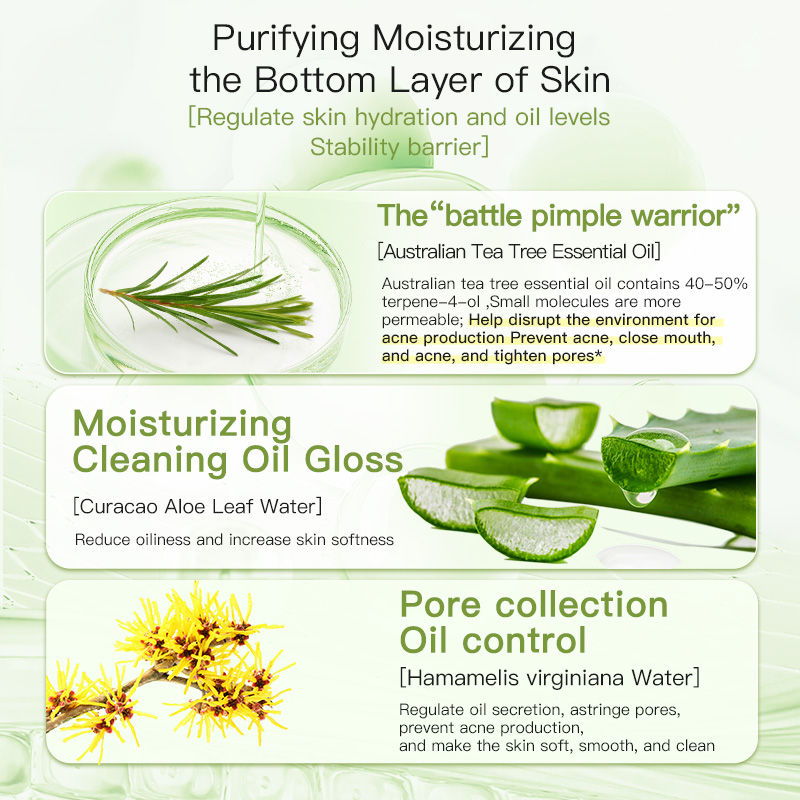 Australian Tea Tree Cleanser for Oily Skin, Facial Oil Control, Deep Cleansing for Men and Women