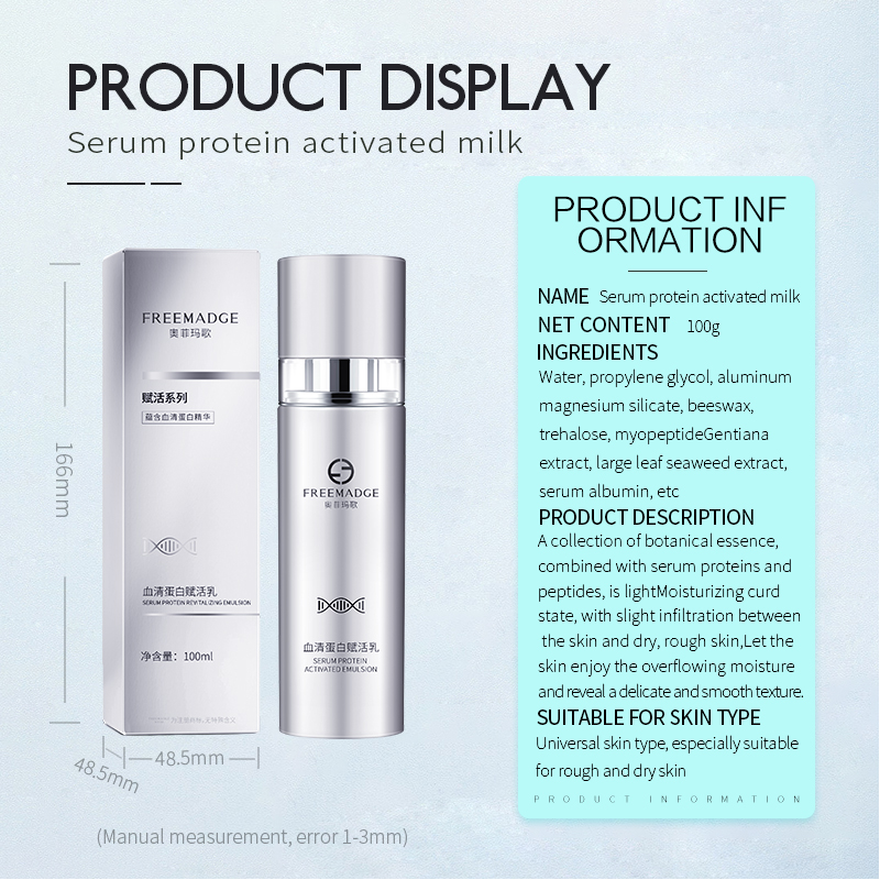 Freemadge Serum Protein Revitalizing Lotion for Any skin,Firming skin, Moisturizing facial face for Men and Women (pic7)