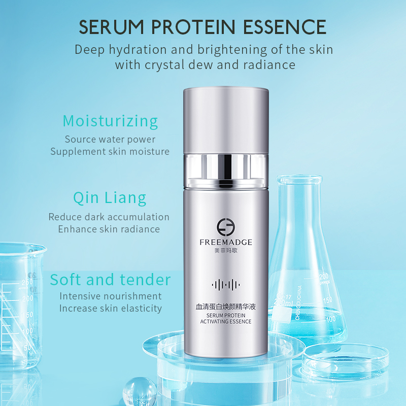 Freemadge Serum Protein Renewal Serum for Dry Skin, Moisturize the Face, Brightens Skin for men and women