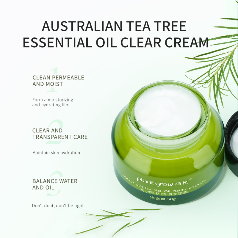 Plant grow Australia Tea Tree Essential Oil Clarifying Cream,Improve the skin with acne For Men and Women