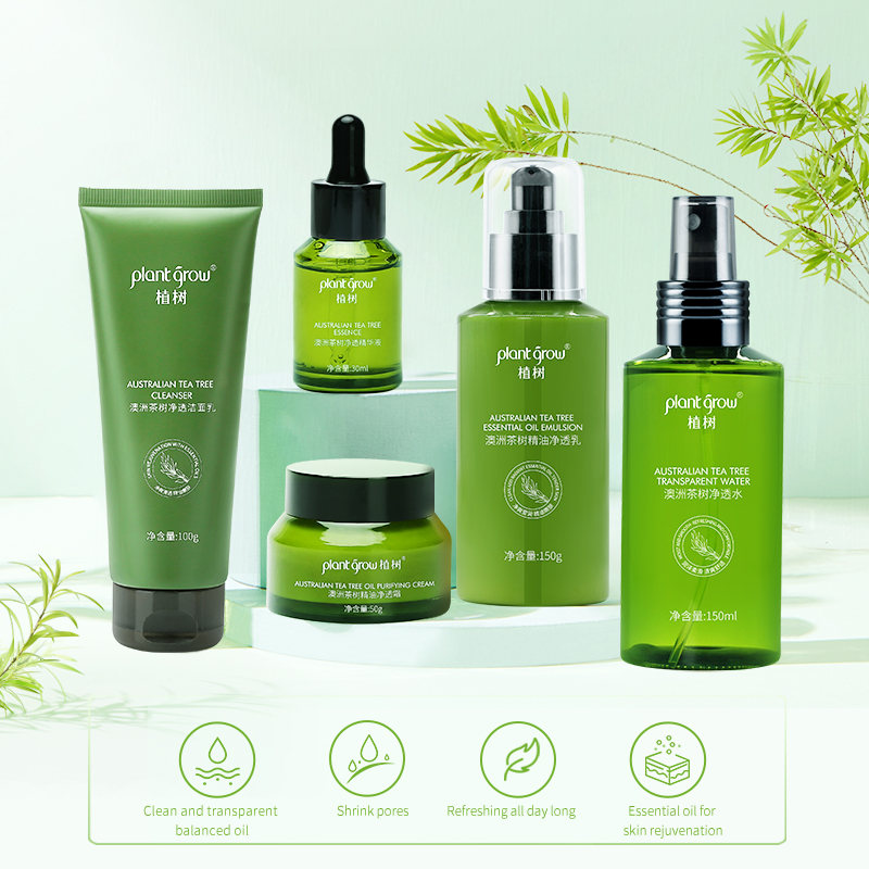 Plant grow Australia tea tree essential oil skincare gift set to Control Oil ,Tighten pores for Men and Women(pic3)