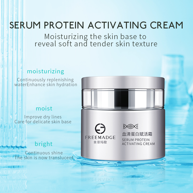 Freemadge Serum Protein Revitalizing Cream, Improve the skin with acne ,Locks in moisture for Men and Women