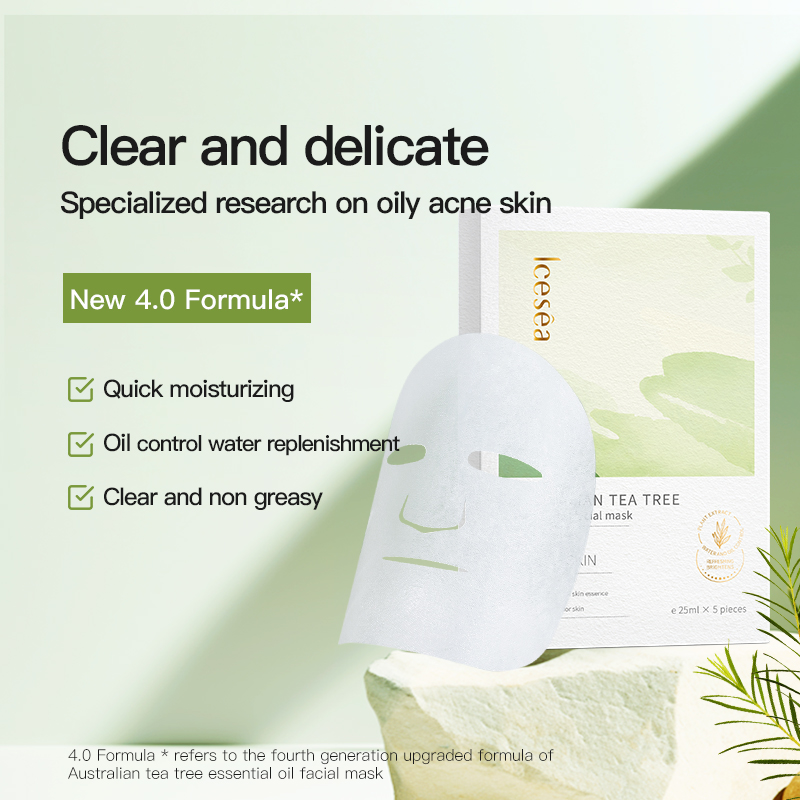 Face Mask Skin Care | Tea Tree Face Masks Facial Sheet Mask with Tea Tree Oil