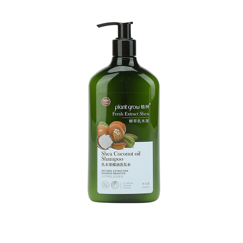 plant grow shea butter coconut oil shampoo for frizzy hair, 