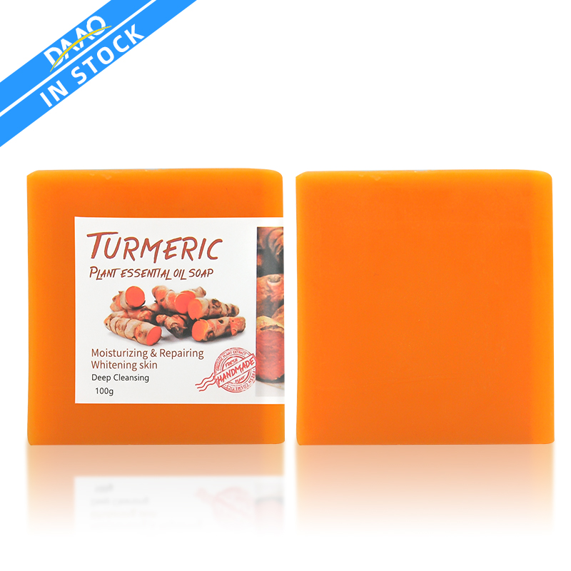 Factory Greenlem Turmeric Plant Essential Oil Soap for Moist