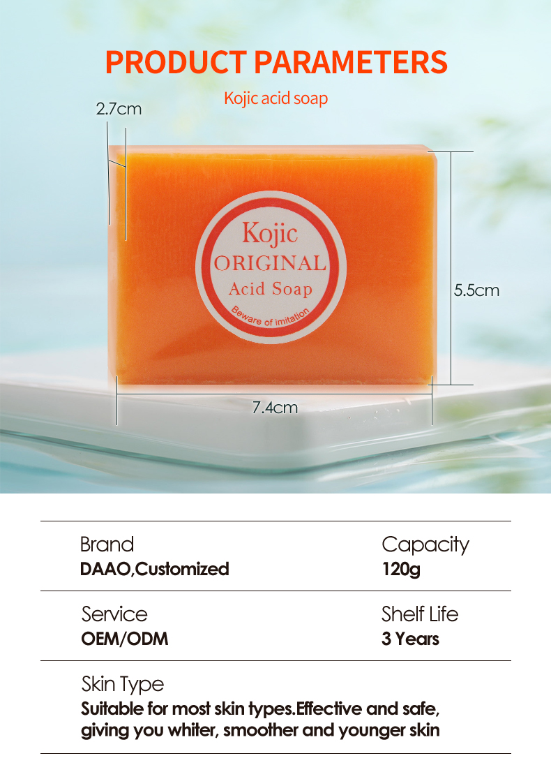 Handmade Greenlem Kojic Acid Soap for Brightening skin(pic1)