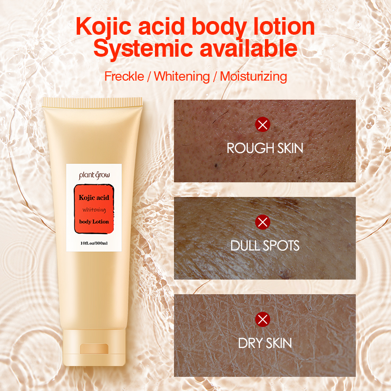 OEM Plant Grow Kojic Acid Body Lotion for whitening skin