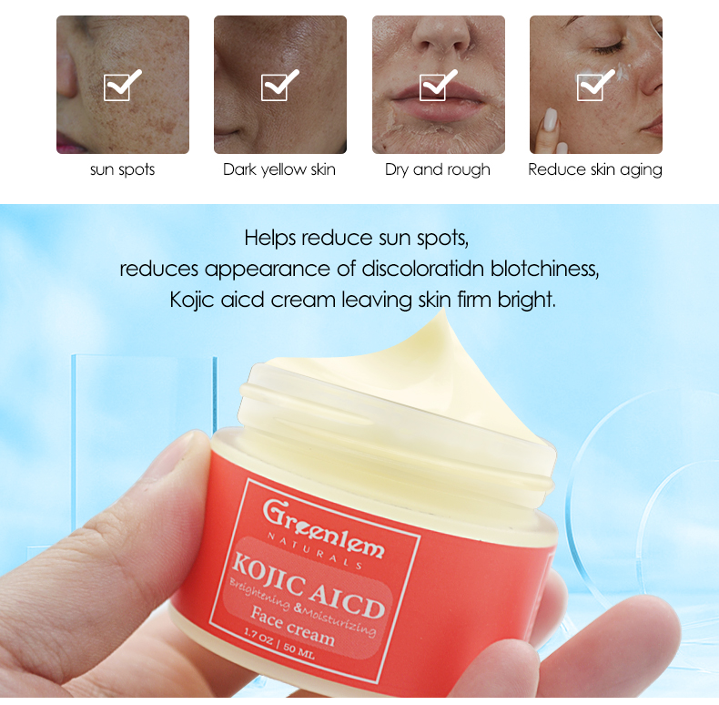 Greenlem Kojic Acid Face Cream for cosmetics customers