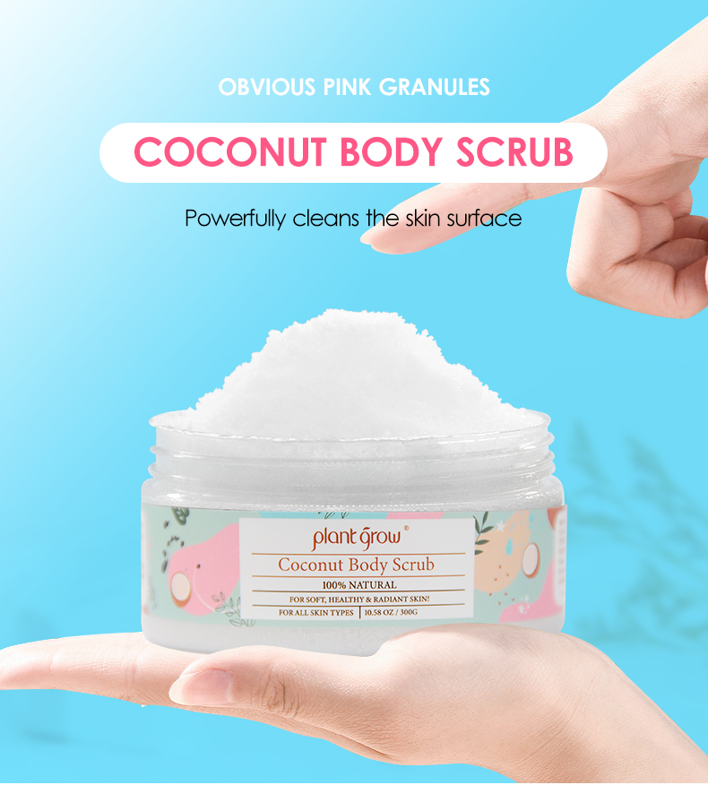 Plant Grow Coconut Body Scurb Powerfully Exfoliation Scurb Peeling Scurb