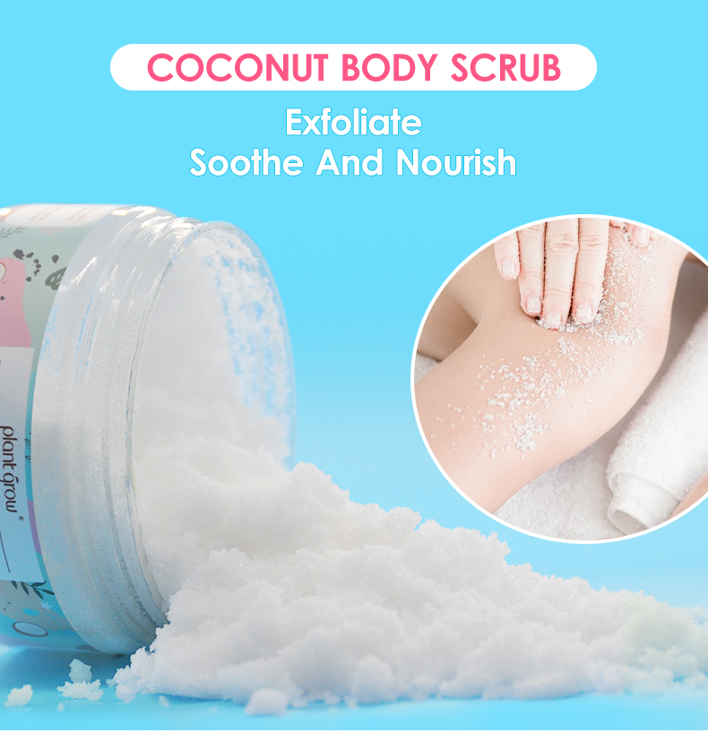 Plant Grow Coconut Body Scurb Powerfully Exfoliation Scurb Peeling Scurb