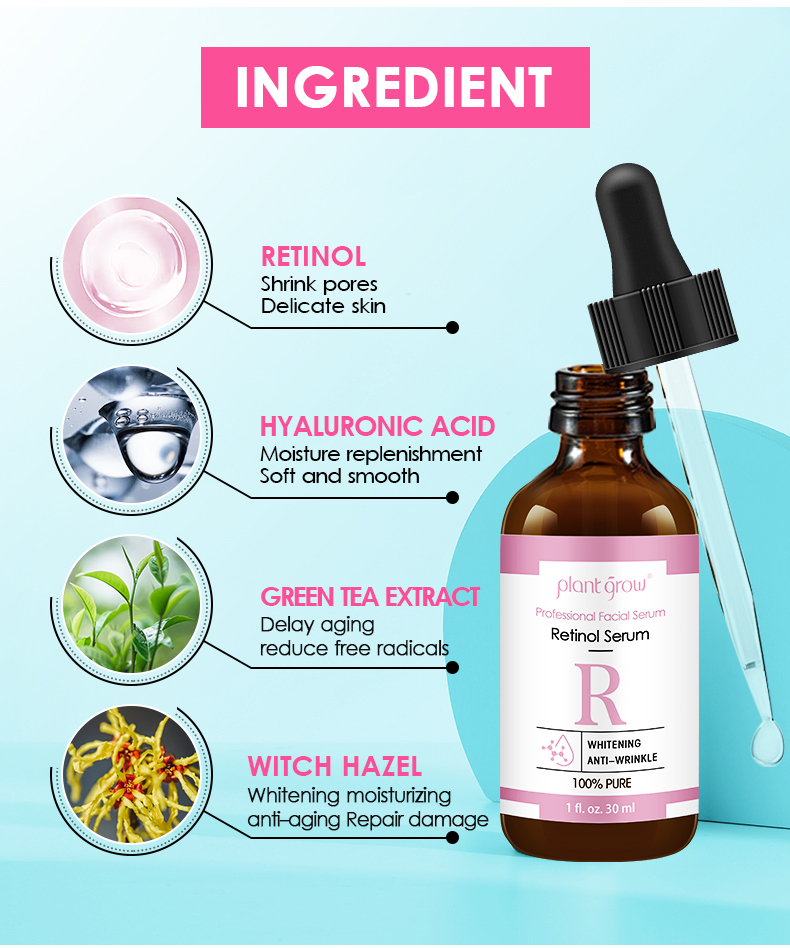 Plant Grow Retinol Serum Face Professional Essence Oil