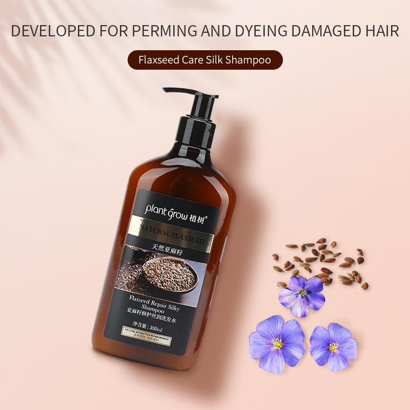 Plant grow Flaxseed Repair and Moisturizing Shampoo 350ml for Dry hair, Softens and moisturizes hair, Hair Care for Women and Men