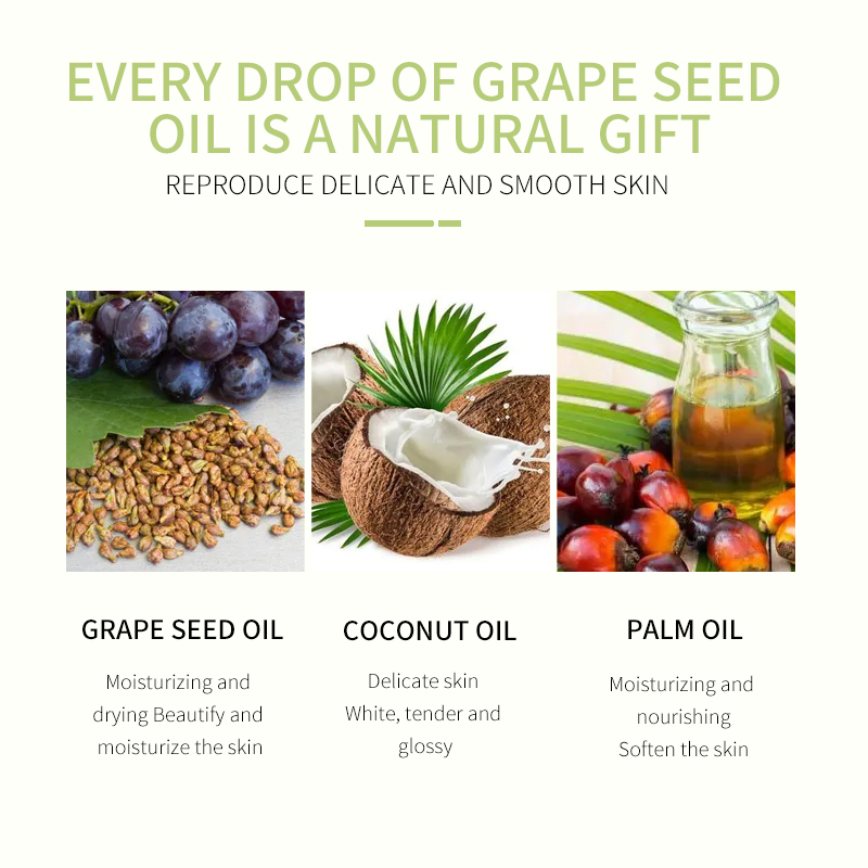 Grapeseed Oil, Pure & Natural Massage and Carrier Oil, Skin Care for Sensitive Skin, Light Silky Moisturizer for All Skin Types 