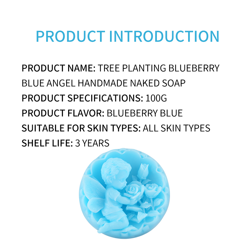 Plant Grow Blueberry Blue Angel Handmade Soap for Keeping clean(pic6)