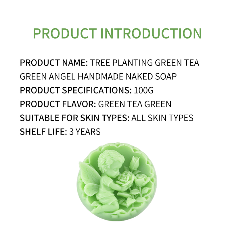 Plant Grow Green Tea Green Angel Handmade Soap for shower(pic6)