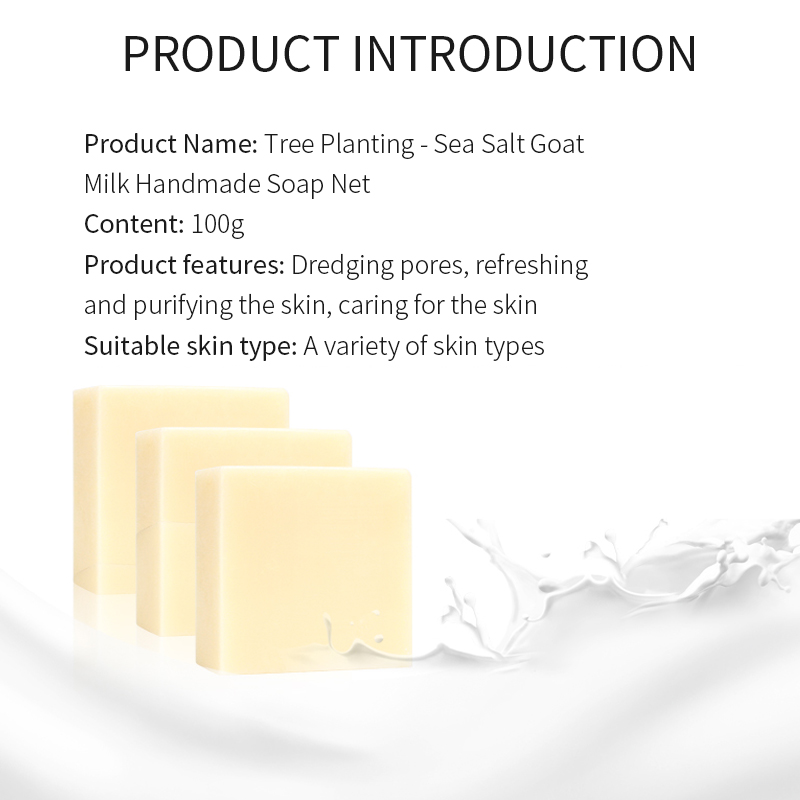 Plant Grow Sea Salt Goat Milk Handmade Soap for skin smoothing(pic6)