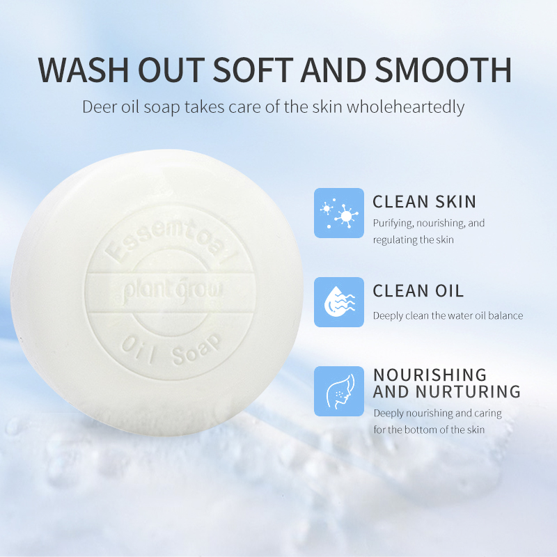 Plant Grow Deer Fat Moisturizing and Nourishing skin Rejuvenating Soap for skin care(pic3)