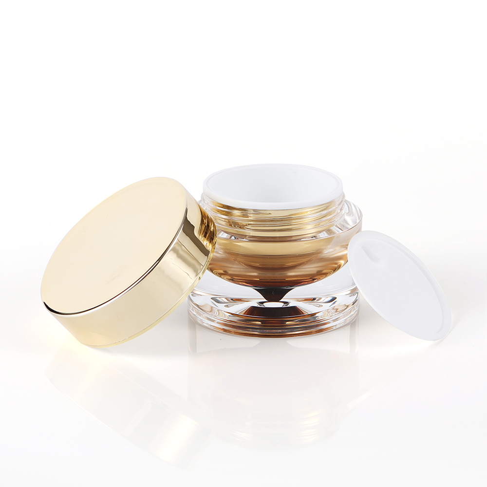 Clear Sealable Airtight 15g 30g 50g  Cosmetic Cream Container Acrylic Powder Jars