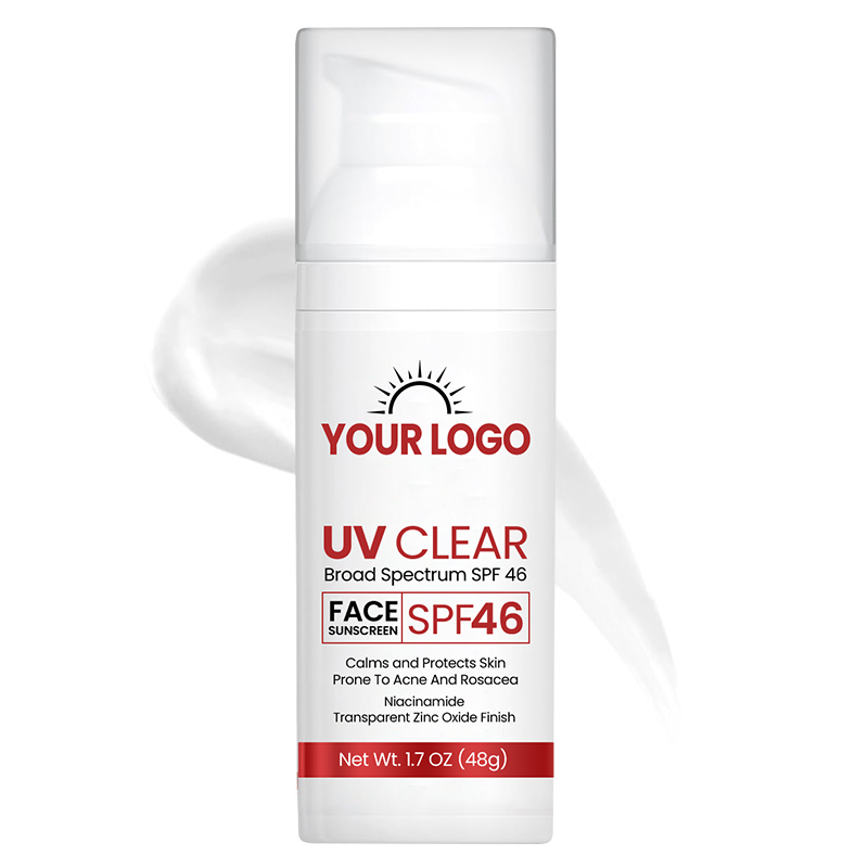 Oil Free Sunscreen with Zinc Oxide, Dermatologist Recommended, Clear Face Sunscreen SPF 46