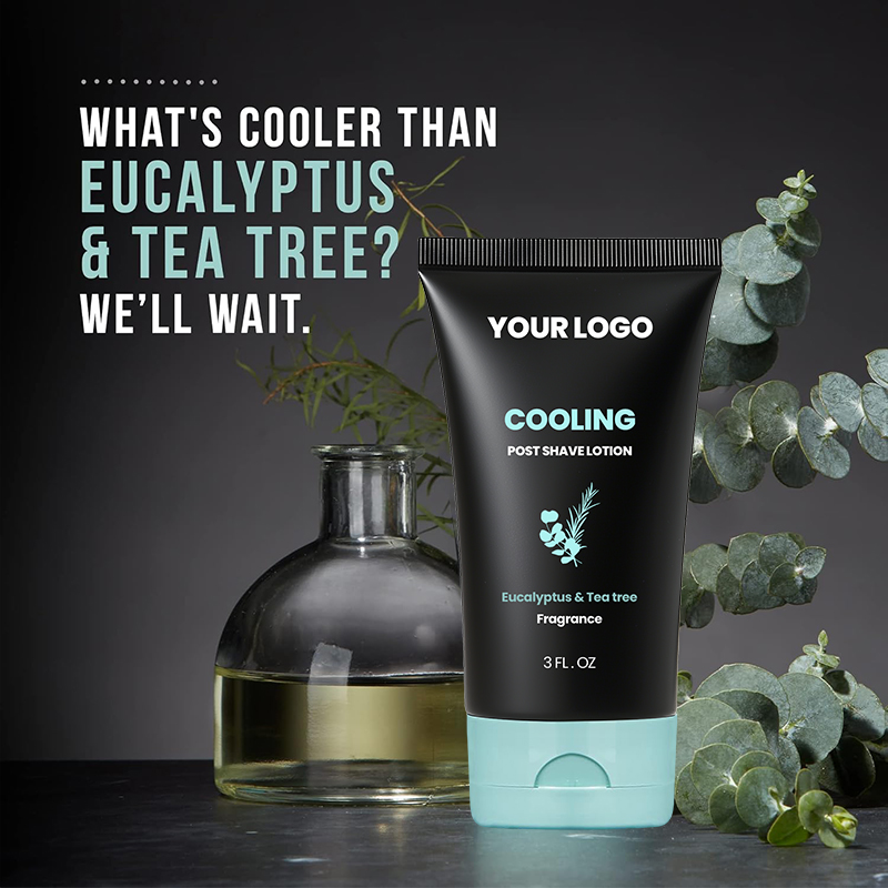 Cooling Post Shave Lotion with Eucalyptus & Tea Tree for Hydrating Calm Redness Irritation(pic4)