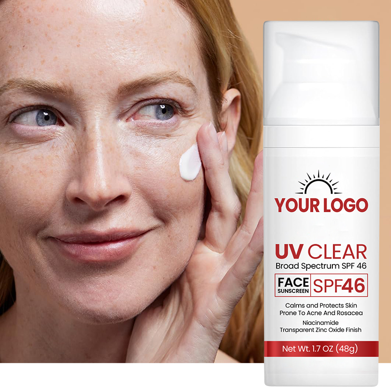 Oil Free Sunscreen with Zinc Oxide, Dermatologist Recommended, Clear Face Sunscreen SPF 46(pic2)