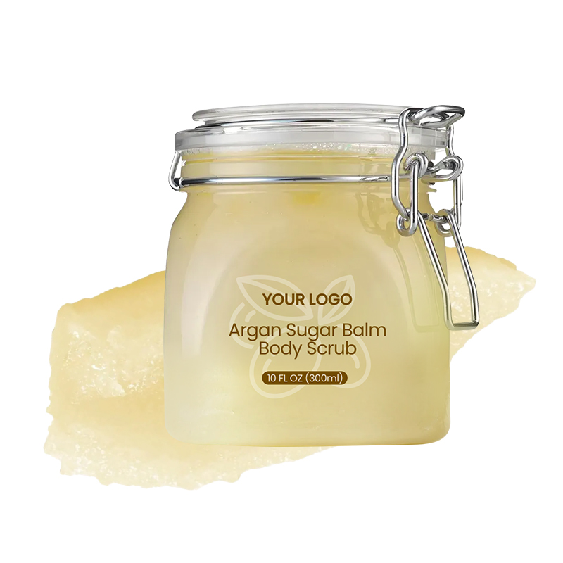 Moisturizing and Exfoliating Body, Face, Hand, Foot Scrub, Butter Lotion, Natural Exfoliating Argan Sugar Body Scrub