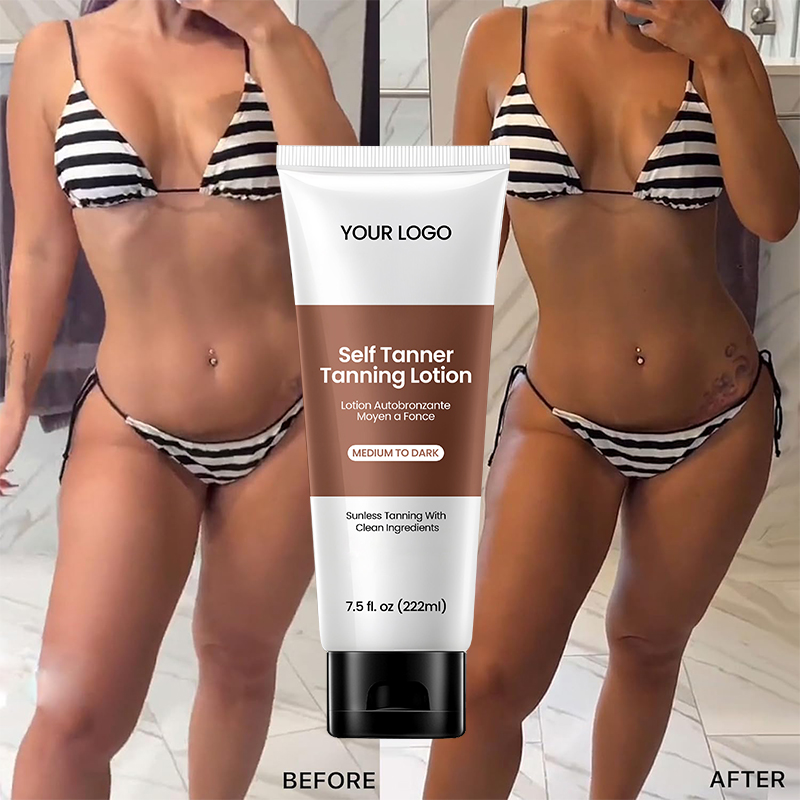 Manufactory Wholesale Made with Natural & Organic Ingredients, Streak-Free Face Tan, Medium to Dark, Self Tanner Cream