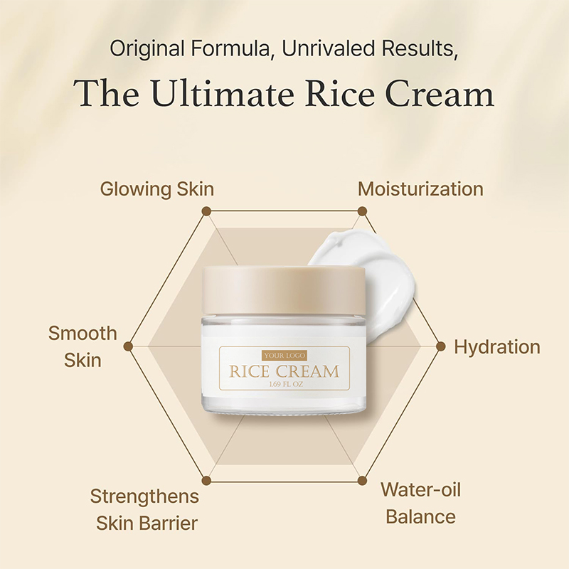 41% Rice Bran Essence With Ceramide Cream Improves Moisture Skin Barrier, Nourishes Deeply