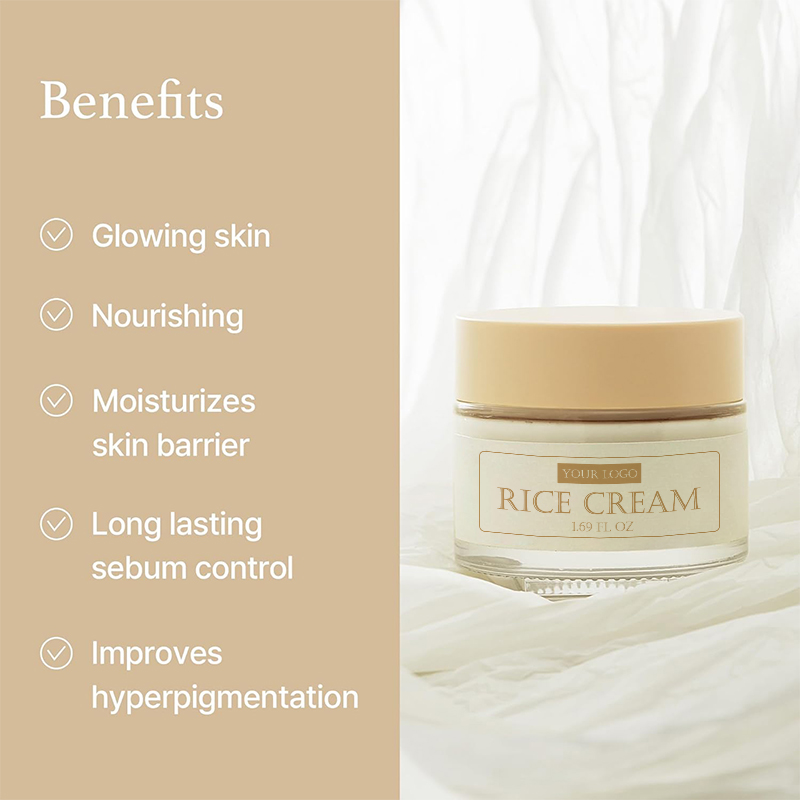 41% Rice Bran Essence With Ceramide Cream Improves Moisture Skin Barrier, Nourishes Deeply