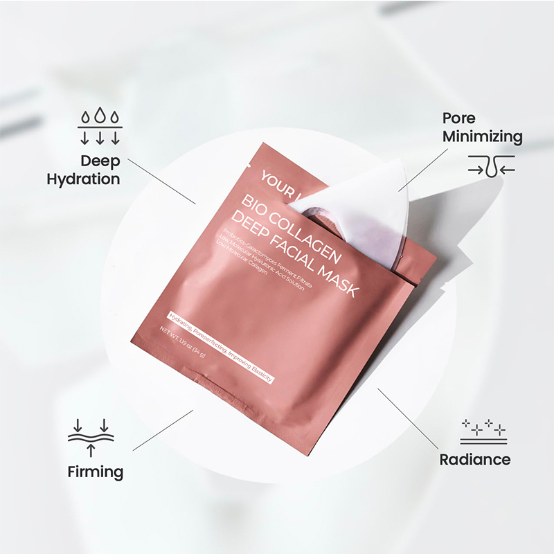 Wholesale Collagen Real Deep Mask, Hydrating Overnight Hydrogel Mask, Pore Minimizing, Elasticity Improvement