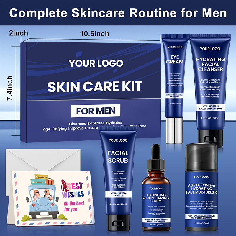 Christmas Gifts For Men,Mens Skin Care Set For Hydrating,Lighten Lines And Tighten Skin Wrinkle Facial Skin Care