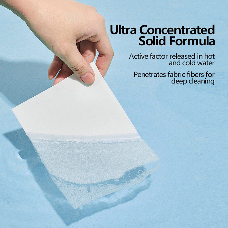 Eco-Friendly Concentrated Laundry Detergent Sheets