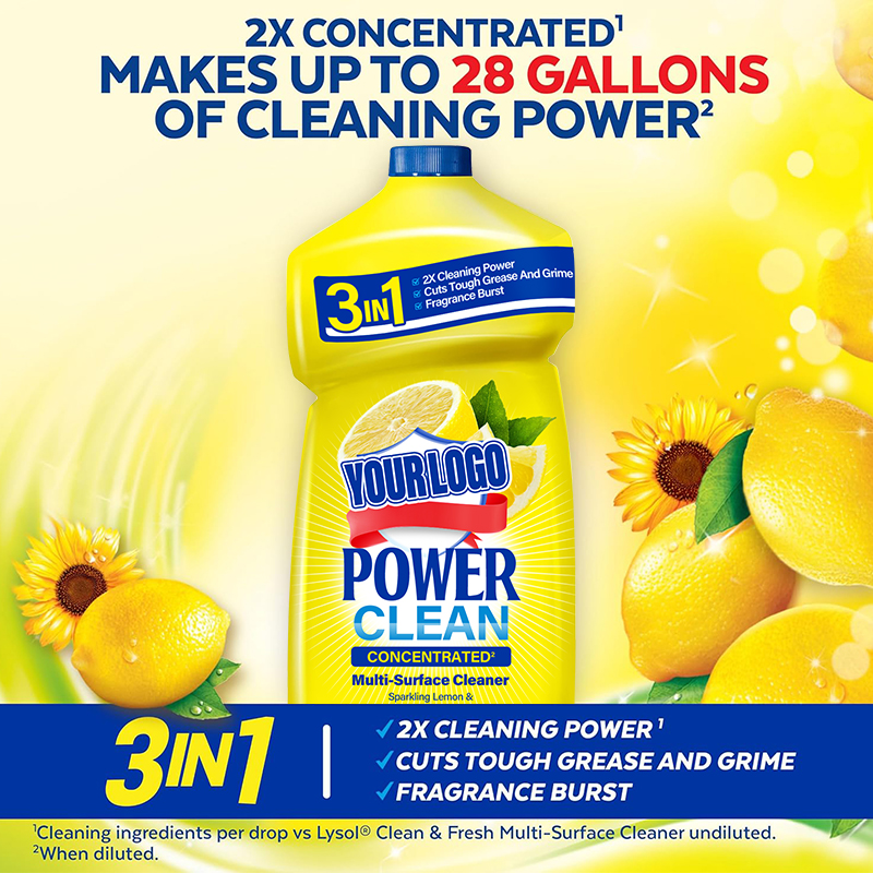 Lemon & Sunflower Essence scent Power Clean Multi-Surface Cleaner