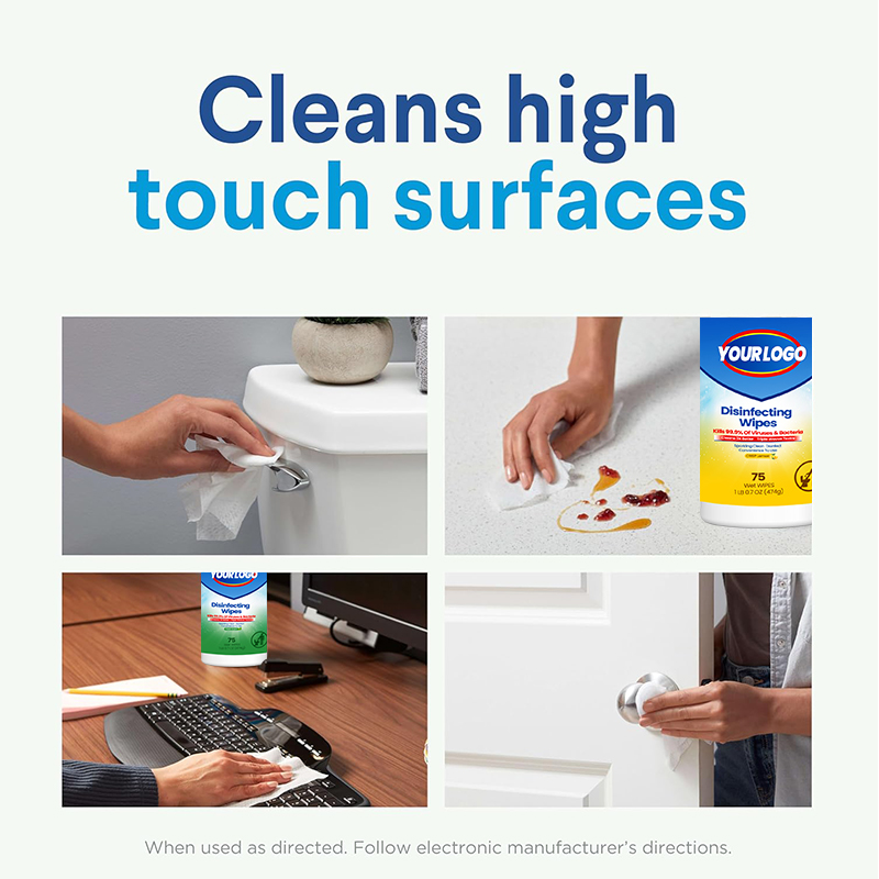 Antibacterial Surface Cleaning Disinfecting Wipes