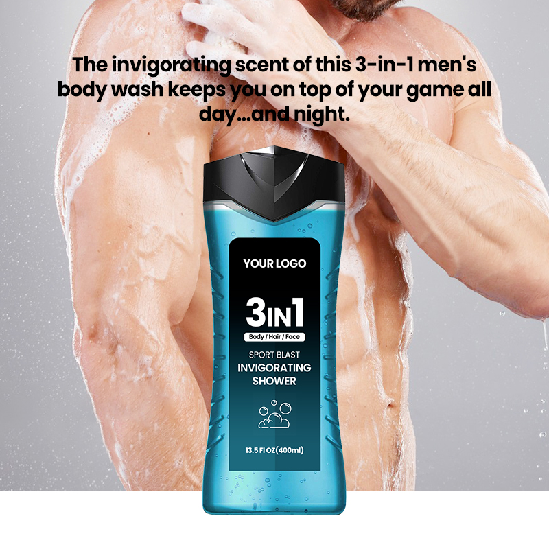 3in1 Sport Blast MenS Body Wash For Long Last Refreshing Cleaning Invigorating Shower Gel(pic3)