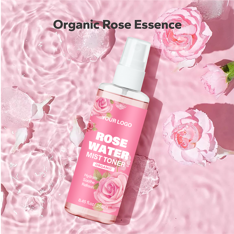 Private Label OEM Rose Water Natural Hydrating Soothing Rose Water Mist Spray