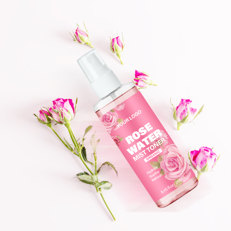 Private Label OEM Rose Water Natural Hydrating Soothing Rose Water Mist Spray