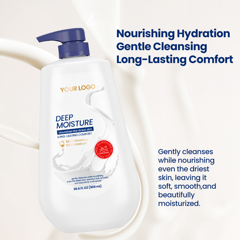 Creamy Deep Moisture Hydrate Gentle Cleansing Body Wash For Dry Skin Ph Balance Shower Gel(pic3)