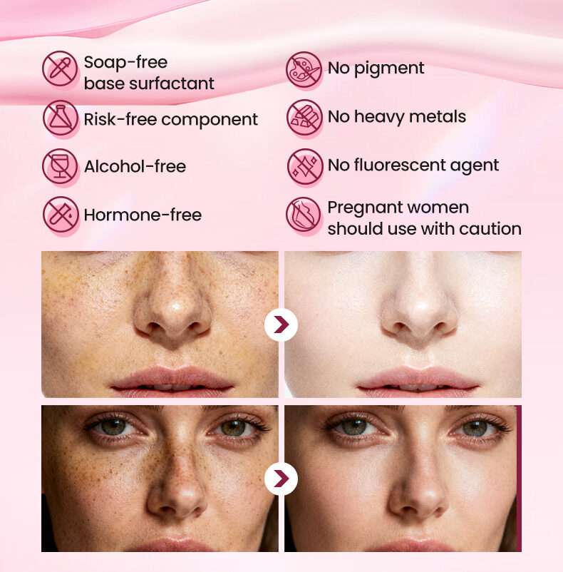 Rhodiola Root Whitening Luxurious Facial Set-Deep Cleansing Even Skin Tone Reduce Blemishes-5 Steps Routine for All Skin Types(pic9)