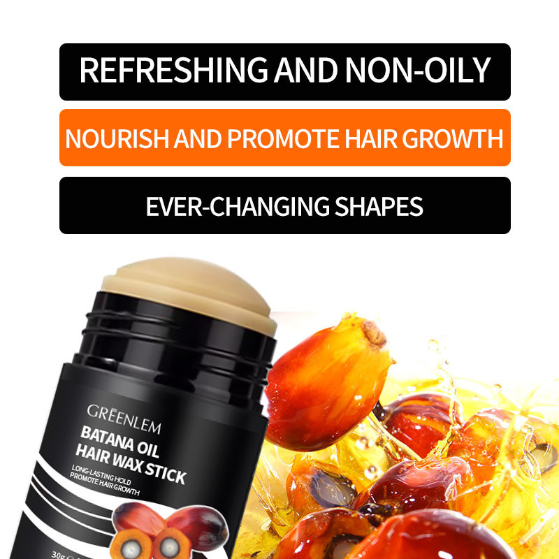 BATANA Organic Curly Hair Wax Stick Styling Natural Wax Batana Oil Shea Butter Jojoba Coconut Oil Strong Hold Shine/Gloss(pic6)