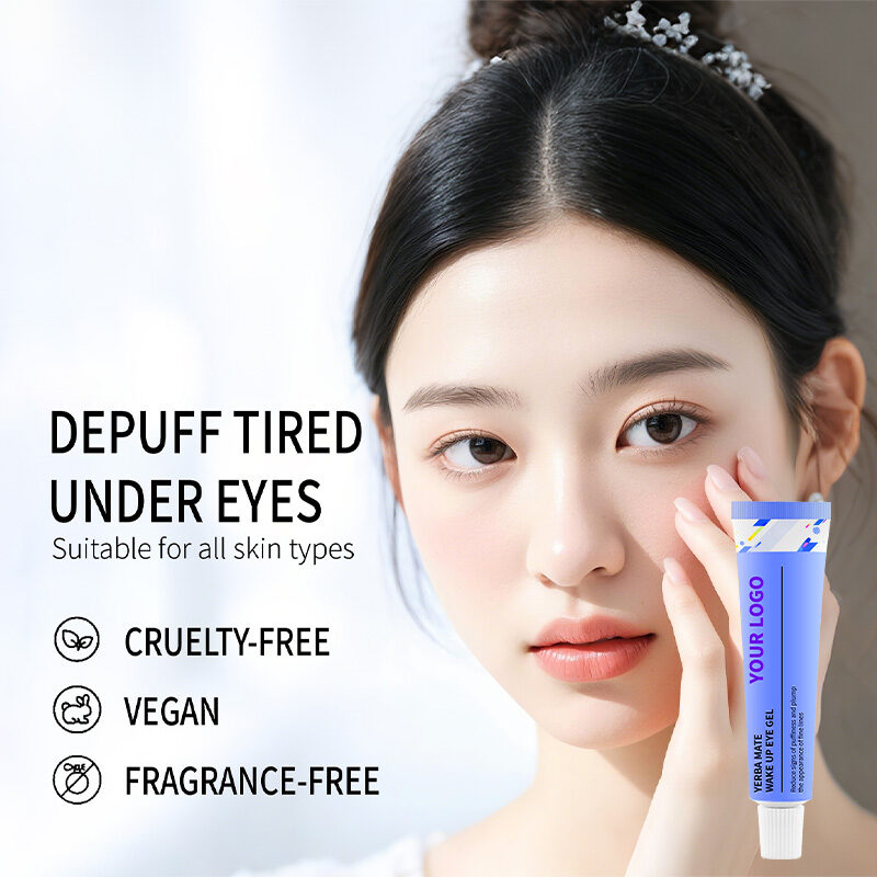 Private label yerba mate eye cream soothes eyes(pic2) Yerba Mate Wake up Eye Gel With Hyaluronic Acid, Caffeine for Hydrate, Minimize Puffiness, Swelling(pic2)