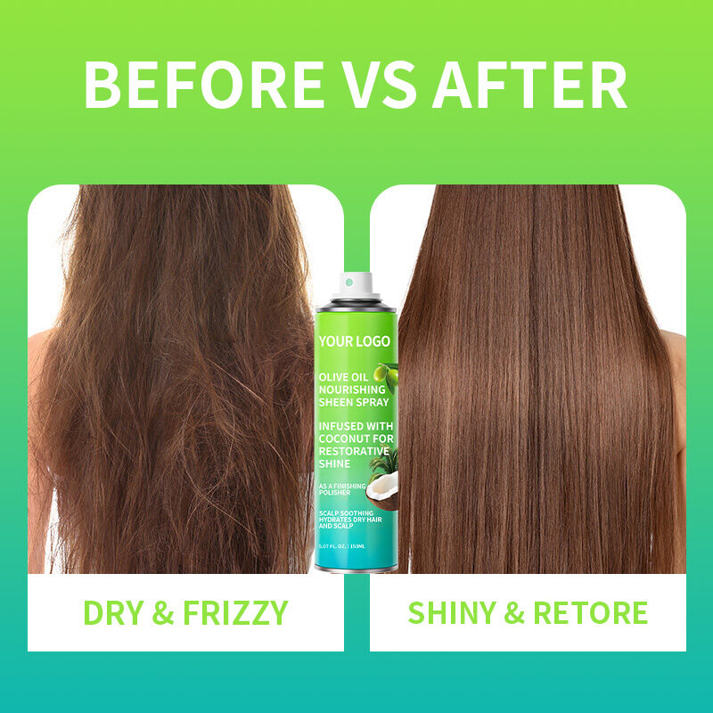 Wholesale Professional Hair Shine Spray, Frizz Control, Long-Lasting Shine for Salons & Retail(pic3)