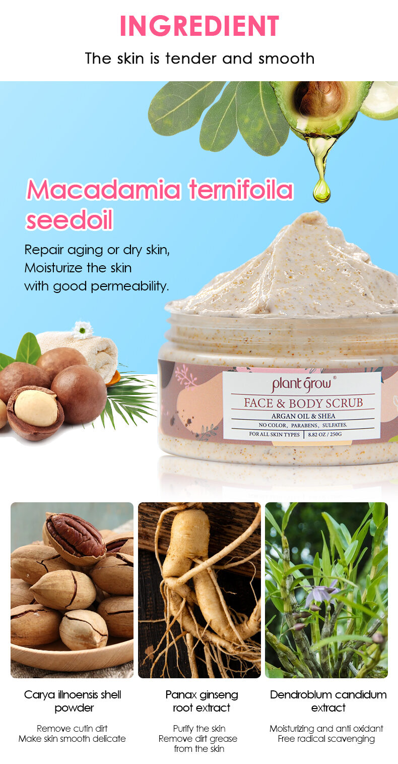 Plant Grow Face&Body Scurb for skin care women and men(pic7) Plant Grow Face&Body Scurb for skin care women and men(pic7)