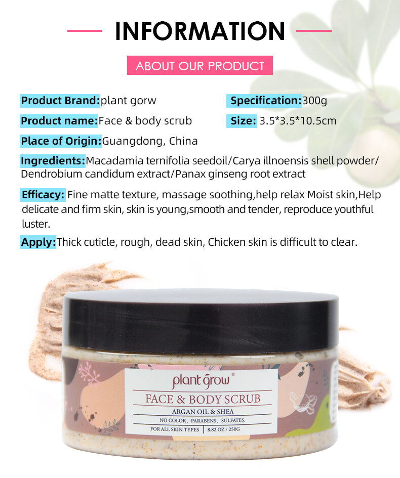Plant Grow Face&Body Scurb for skin care women and men(pic10) Plant Grow Face&Body Scurb for skin care women and men(pic10)