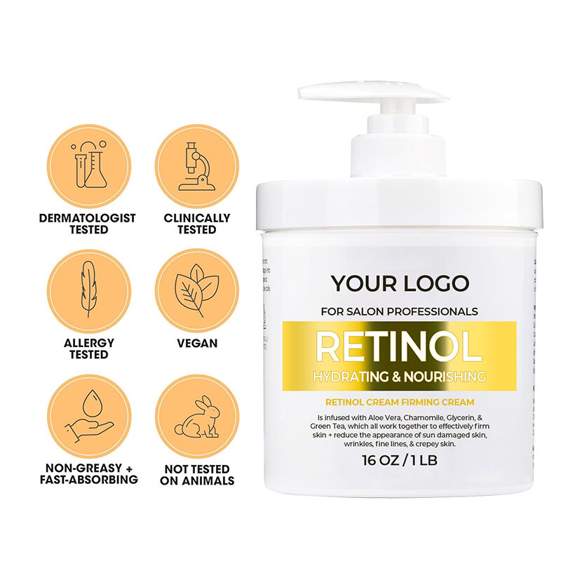 High Quality Retinol and Vitamin C Body Lotion Moisturizing Firming Whitening Lotion for Glowing Skin Lotion Set(pic6)