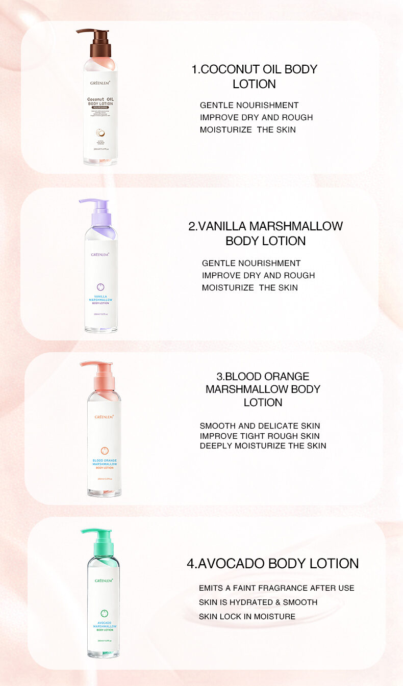 Cotton Candy Scent Hyaluronic Acid Body Lotion Sweet Fragrance Long Lasting Moisturizer Wholesale OEM Nourishing Body Care(pic3)