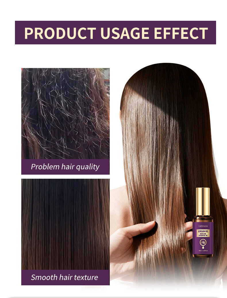 Professional Grade Nut Oil Hair Serum Smoothing & Nourishing Frizz Control & Heat Protection Repair for Dry Damaged Hair(pic5)