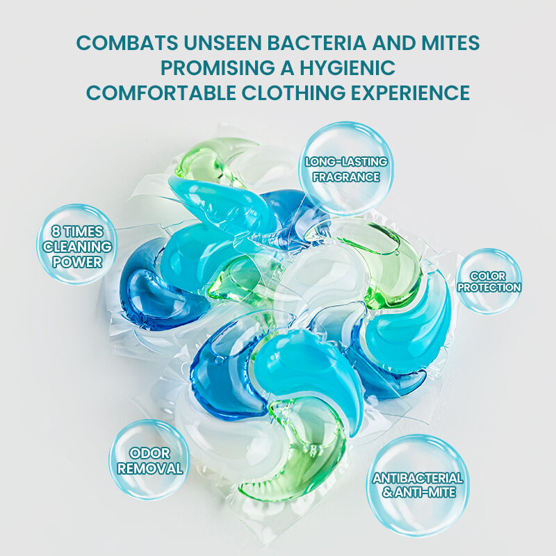 GreenLem 4-in-1 Eco-friendly Natural Gel Laundry Detergent Pods Apparel Floral Fruity Scent Capsule(pic5)